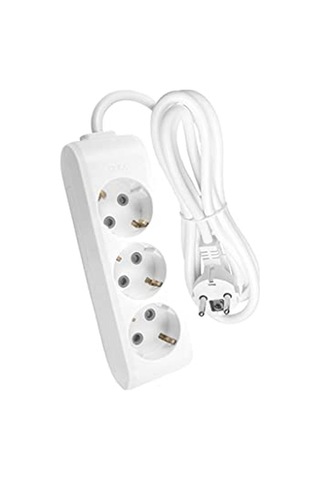 Multi-let 3lü Topraklı Kablolu Ç.k 5mt Priz, Beyaz 0