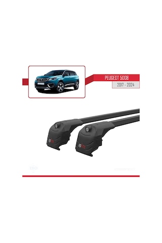 Peugeot 5008 2017 Ve Sonrası İle Uyumlu Ace-2 Ara Atkı Tavan Barı Siyah