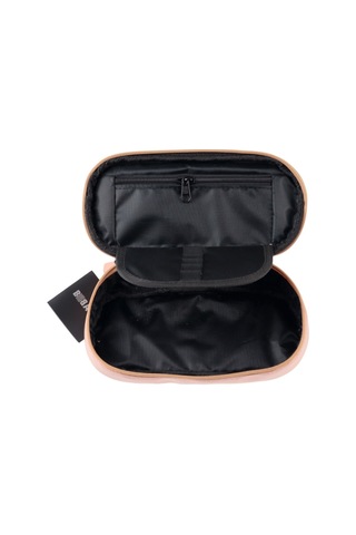 Bback Oval Deri Kalemlik / Kalem Kutusu Pastel Pembe