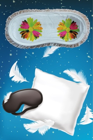 Pembecin Uyku Göz Bandı Maskesi Işık Önleyici Gözlük Maske Bant Eye Mask Çiçekli 1adet Beyaz