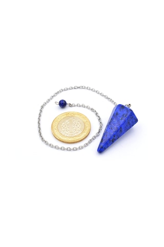 Hakiki Lapis Lazuli Taşi Pandül Sarkaç 001 Çok Renkli