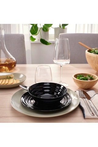 Ikea Nätbarb Cam Kase 14 Cm Siyah Tek Parça