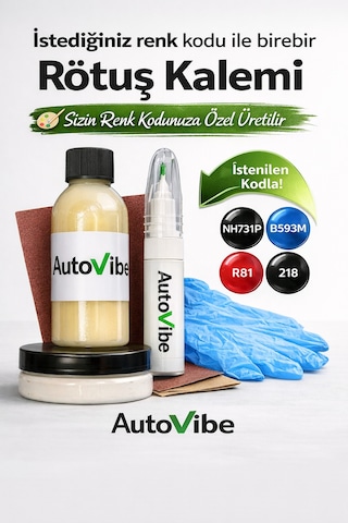 Peugeot Rötuş Boya Kalemi Seti Vdp Elixir Red Elixir Kırmızı Pasta Cila Hızlı Cila Zımpara Set