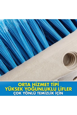 Starbrite - Güverte Fırçası 20 Cm Mavi Orta Sertlikte : Çift Bağlantı Esnekliği, Batmayan Gövde Ve Tüm Yüzeylerde Kusursuz Temizlik Gücü