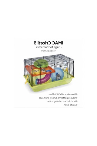 45x31x29 Cm Hamster Kafesi, Lacivert Mavi Renk
