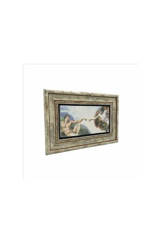 Adem İn Yaratılışı Freski Michelangelo Baskılı Taş Tablo 20x30