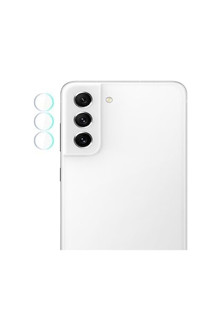 Microcase Samsung Uyumlu Galaxy S21 FE 5G Kamera Camı Lens Koruyucu Nano Esnek Film