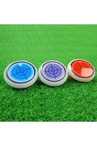 Xindoker Pembe Golf Şapka Klipsü - Plastik Ve Metal Malzeme - 30mm Çap - Seviye Göstergesi