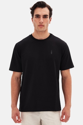 Twn Slim Fit Siyah Baskılı T-shirt 4ec14ort12025 Siyah