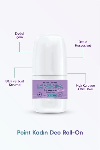 Doğal Kadın Deo Roll On 24 Saat Etkili Terleme Önleyici Ter Kokusuna Karşı Koruma Ferahlık 50 Ml