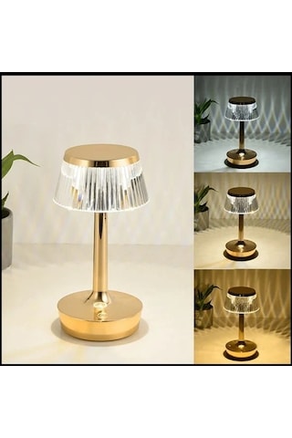 Şarjlı Masa Lambası Dimmerli Dokunmatik Cata Rio Dekoratif Abajur