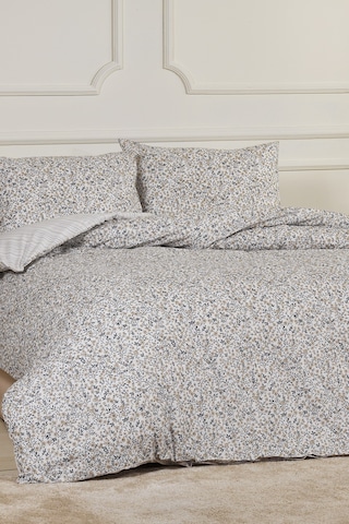 Elart Betty Nevresim Takımı Çift Kişilik %100 Pamuk Ranforce Lastikli Çarşaf 200x220 Cm Bej Bej