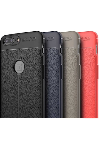 One Plus 5 Kılıf Zore Niss Silikon Kapak Lacivert