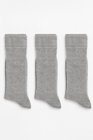 Plus Scorpion Erkek Pamuklu Soket Çorap 3 Lü Paket 40-44 Numara Siyah / Gri / Petrol Nefes Alabilir Günlük Ve Spor Kullanım Gri