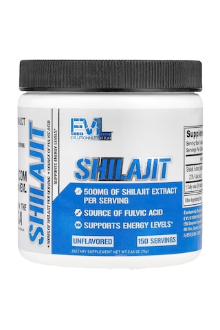 Evlution Shilajit Powder Unflavored 500 Mg 150 Servis