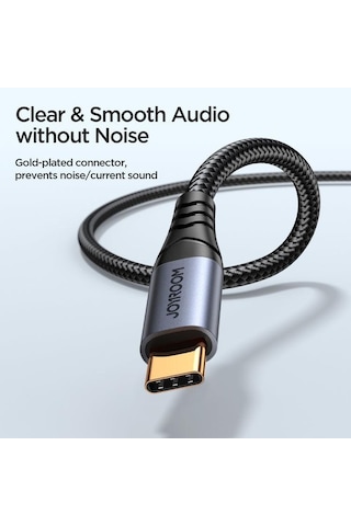 Joyroom Ses Transfer Aux Ses Kablosu Typ-c'den 3.5mm