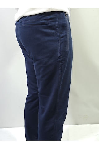 Jump Erkek Pamuklu Slim Fit Düz Paça Eşofman Altı Lacivert