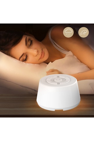 Hombey Bebek Uyku Alıcı Siyah 9 Doğa Sesleri 15-30-60 Dakika Zamanlayıcı Islak Sarı Soluk Işık Abs Malzeme Usb Şarjlı Diğer