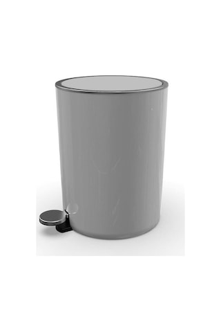 Primanova Lenox Gri Pedallı Çöp Kovası 5 Litre M-E66-07