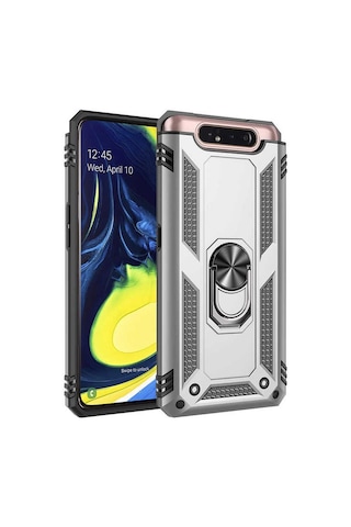 Samsung Uyumlu Galaxy A80 Kılıf Zore Vega Kapak Mavi