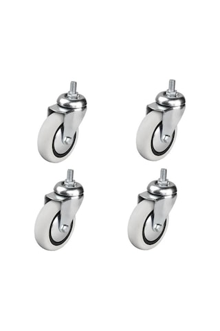 4 Adet Hts Döner 3/8 Vidalı Mobilya Tekeri Çap : 74 Mm Kod : 352