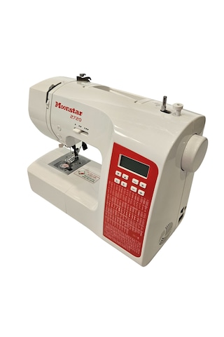 Moonstar 2720 200 Desen Ev Tipi Elektronik Düz Dikiş Makinesi Beyaz