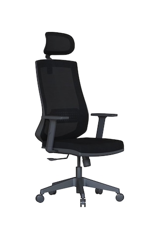 Sun Ergonomik Fileli Ofis Çalışma Koltuğu Siyah, Ayarlanabilir Başlık Ve Bel Desteği, Hareketli Kollar, Tilt Meka Çok Renkli
