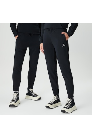 Converse Go-to Embroidered Star Chevron Unisex Siyah Eşofman Altı