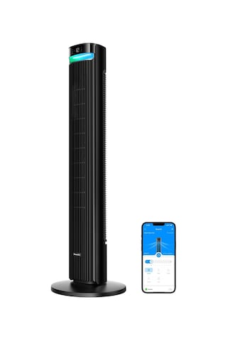 42 Inç Sessiz Akıllı Kule Vantilatör, 12 Hız, Wifi, Alexa, Uzaktan Kumanda