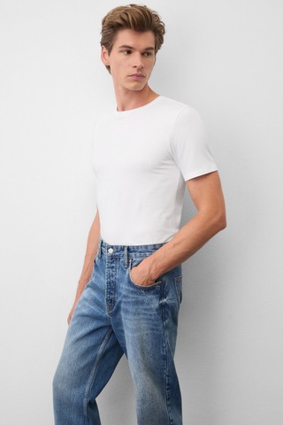 Grımelange Grimelange Carpe Erkek Straight Fit Koyu Mavi Jeans