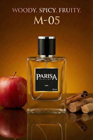 M-05 The B. Edp 50 Ml - Kırmızı Elma & Tarçın Notalı Odunsu Baharatlı Erkek Parfümü Prsm05 Odunsu