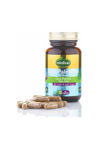 Mindivan Saw Palmetto Willow 60 Kapsül Aromasız