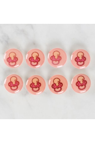 Loren Crafts 8'li Emzik Düğme - 1006