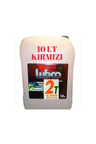 Lubco 2 Zamanlı 2-T Kırmızı Motosiklet Testere Bıçkı Yağı 10 L