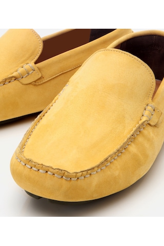 Hotiç Erkek Nubuk Deri Sarı Hafif Tabanlı Günlük Loafer 02ayh305550a520 Sarı