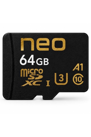 Neo 64 Gb Hafıza Kartı Micro Sd Kart Ve Adaptörü 100 Mb/s
