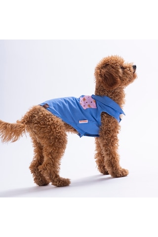 Cozie Bear Denim Ayıcık Desenli Kot Kedi Köpek Gömleği-kedi Köpek Kıyafeti-kedi Gömlek-köpek Gömlek