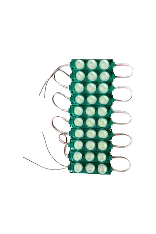 Parmak Led 12v 3 Çipli Mercekli Yeşil