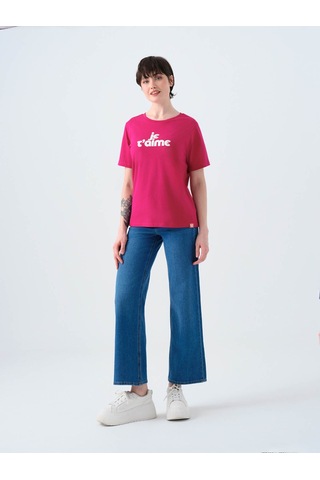 Loft Regular Fit Fuşya Kadın T-shirt Lf2039128 Fuşya