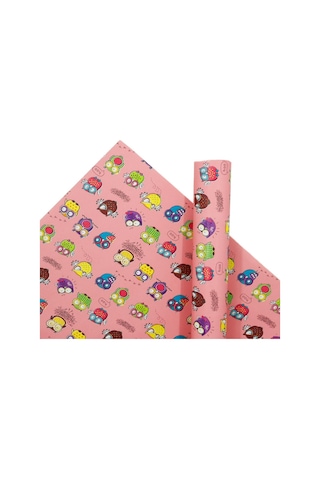 70x100 Cm Çocuklara Özel Premium Hediye Paketleme Kağıdı 2'li Set / Eğlenceli Tema, Kalın, Kolay Sarılır, Özel Çok Renkli