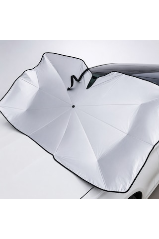 360 Derece Dönebilen Saplı Ve Yırtmaçlı Büyük Boy Araba Şemsiyesi 140x126x80 Cm
