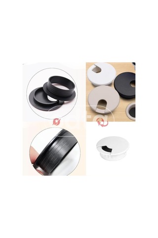 5 Adet Masa Üstü Kablo Kanalı Deliği Kapağı 6cm Masa Kablo Kapağı Kahverengi