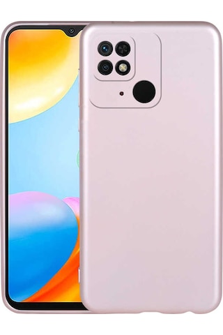 Xiaomi Poco C40 Kılıf Zore Premier Silikon Kapak Rose Gold