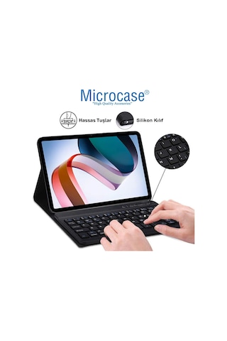 Xiaomi Uyumlu Pad 6/6 Pro Bluetooth Klavye Ve Mouse + Standlı Kılıf-bkk6