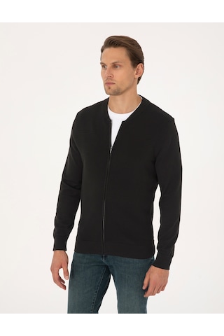 Pierre Cardin Erkek Siyah Hırka Triko 50317333-vr046 Siyah