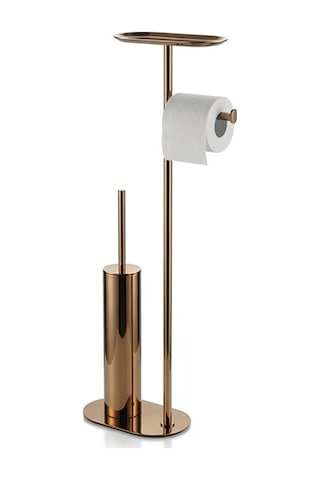 Kobos Nova Hareketli Wc Set Yuvarlak Parlak Bakır Kbw-836-1rs