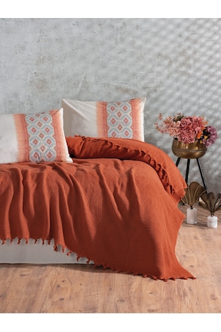 Cotton Box Jakarlı Çift Kişilik Pike Takımı Papina Tarçın