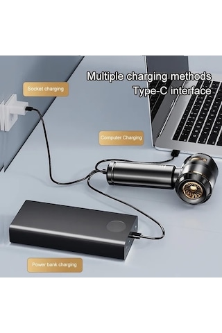 Tongxida Ahv-02 2in1 15000pa 3 Kademeli Vakumlu Üflemeli Araç Süpürgesi, Kırmızı