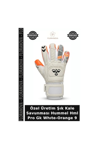 Floranova Özel Üretim Şık Kale Savunması Hummel Hml Pro Gk Whıte-orange 9 Çok Renkli