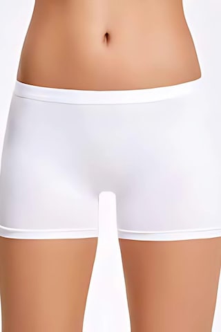 Lenaca Lycra Modal Supreme Şort Kadın 2255 Beyaz